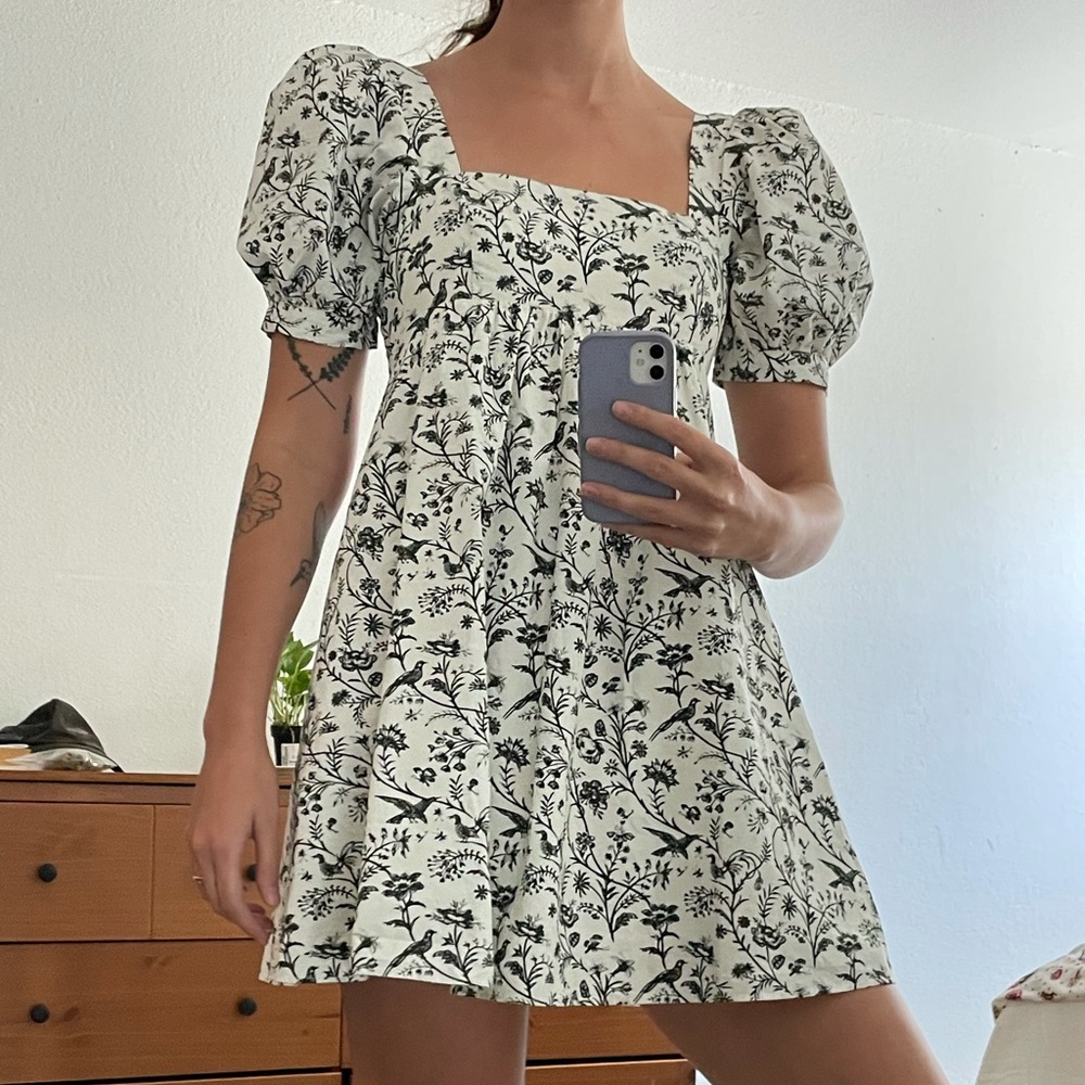 Urban Outditters & Laura Ashley Puff Sleeve Dress